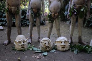 Mudmen of Papua New Guinea. visited on our mount hagen festival tour