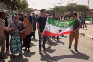 Our group participate in the Somaliland Independence day parade