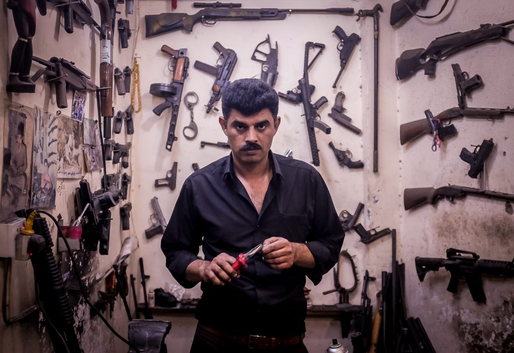 Visit a gun repair store in Erbil, Iraqi Kurdistan on our iraq tours