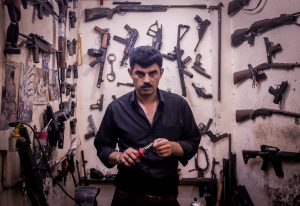 Visit a gun repair store in Erbil, Iraqi Kurdistan on our iraq tours