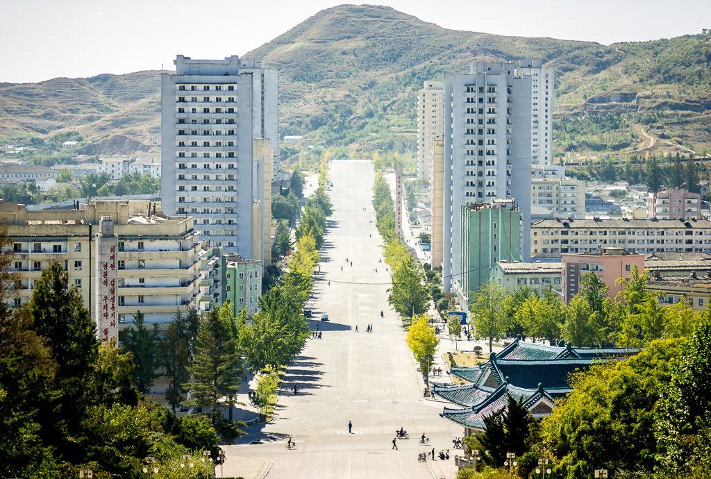 Kaesong street, North Korea