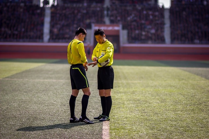 North Korean football referees