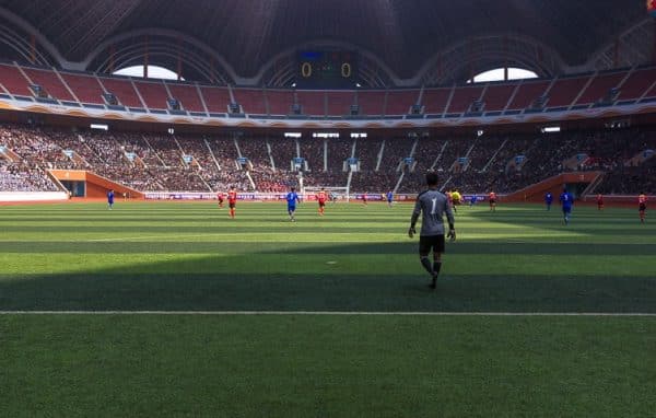 football inside the rungrado may day stadium north korea