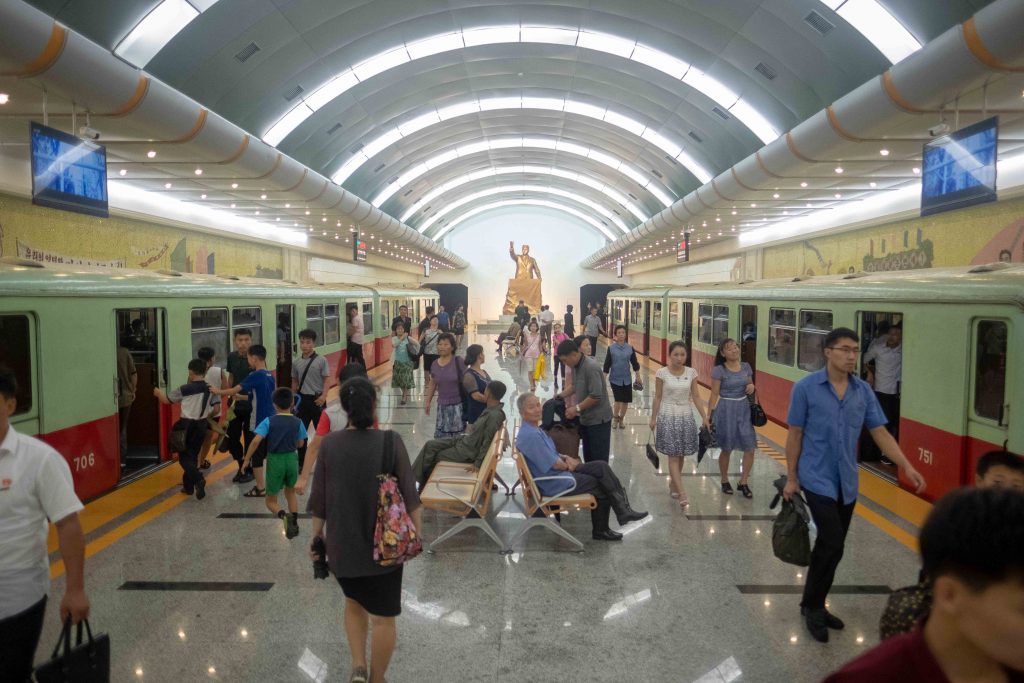We visit every Pyongyang metro station on our Untouched north korea tour