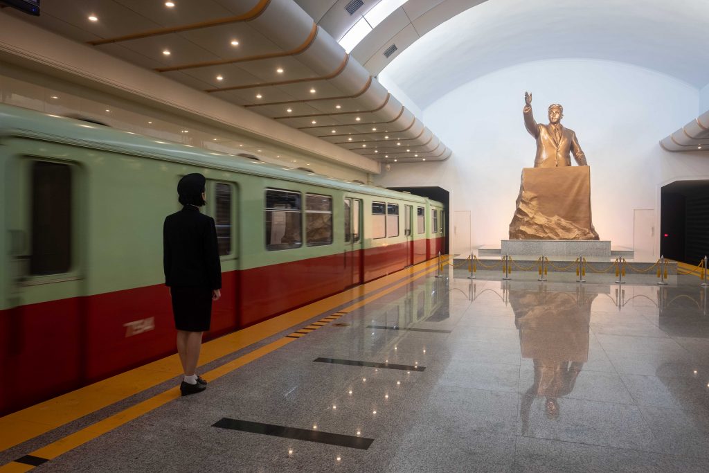 Renovated Kaeson metro station. Visit it on our Untouched North Korea tour