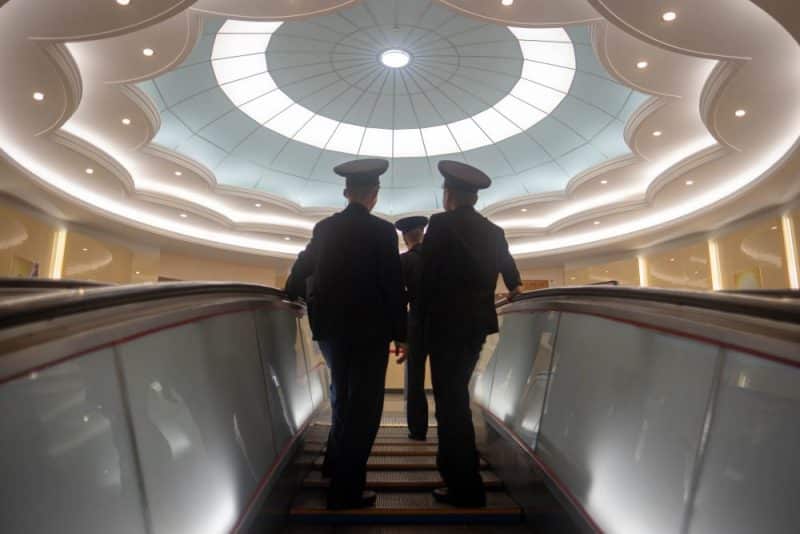 Exiting Kaeson station, see every Pyongyang metro station on our Untouched North Korea Tour