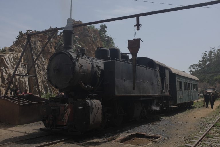 Old Italian steam train taken on our Eritrea National day tour
