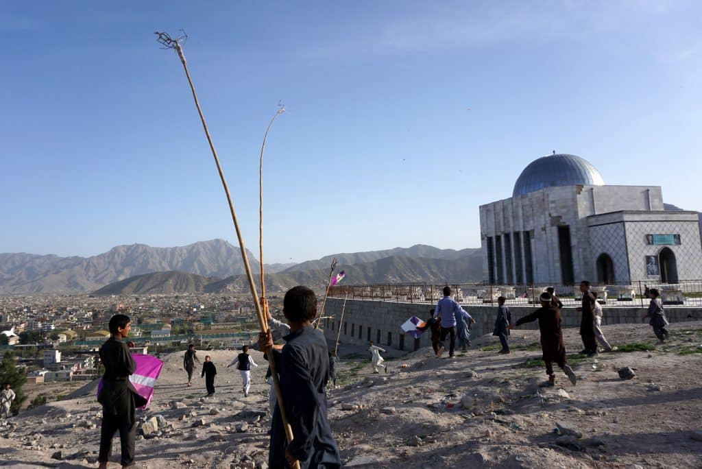 Kites on a Afghanistan tour.