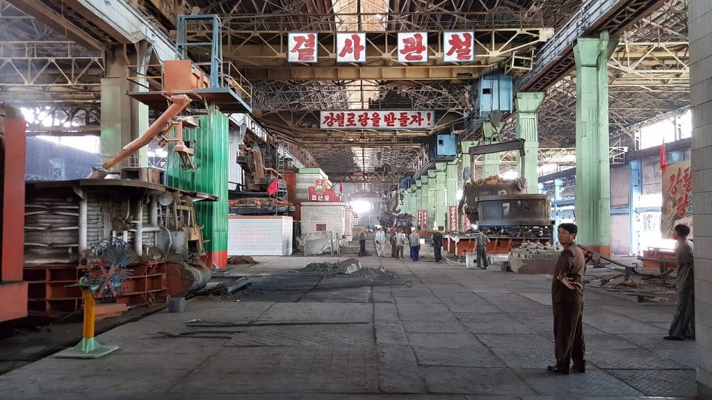 Chollima steelworks seen on a north korea tour