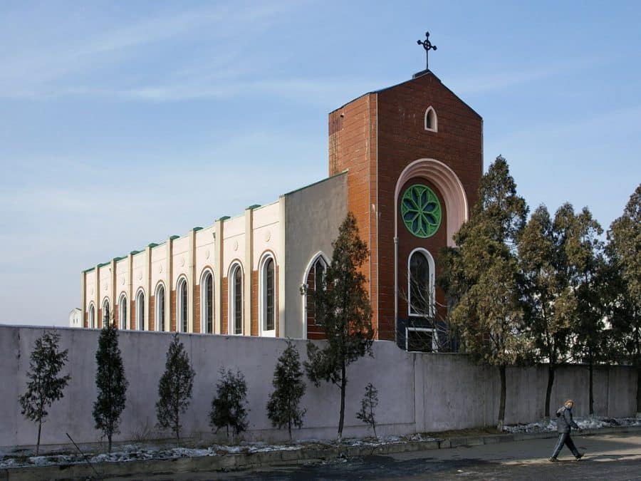 Changchun catholic catedral, Pyongyang. Visit it on a tour of north korea