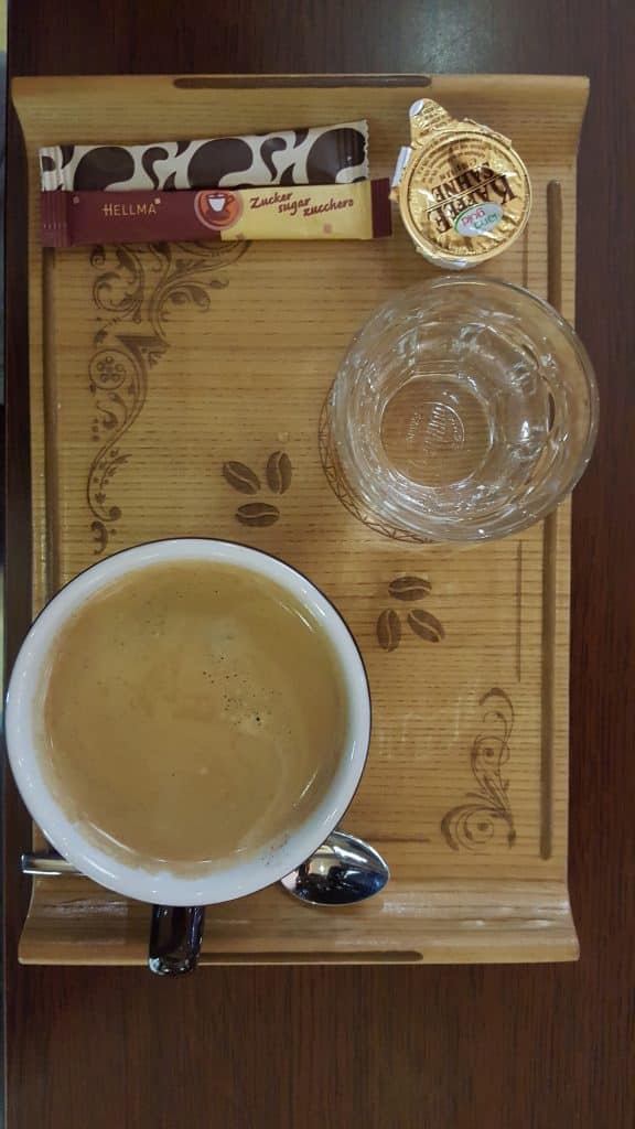 Pyongyang airport coffee