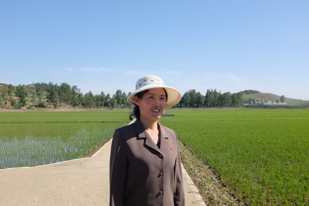Female farmer in North Korea
