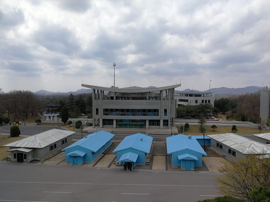 North Korean DMZ looking over to the southern side