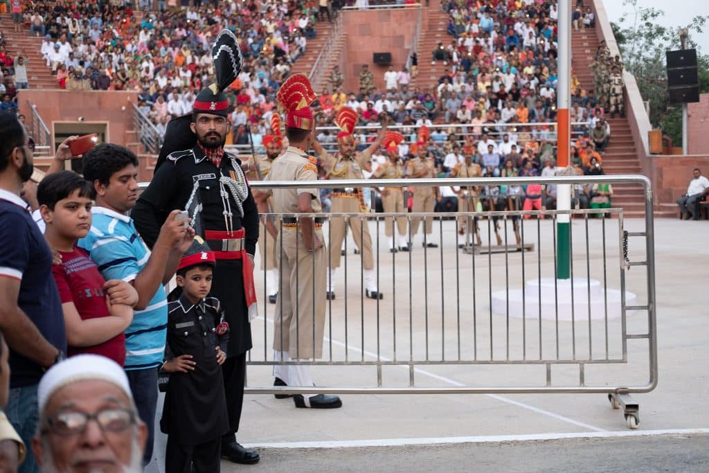 Watching the Ganda Singh Wala border ceremony
