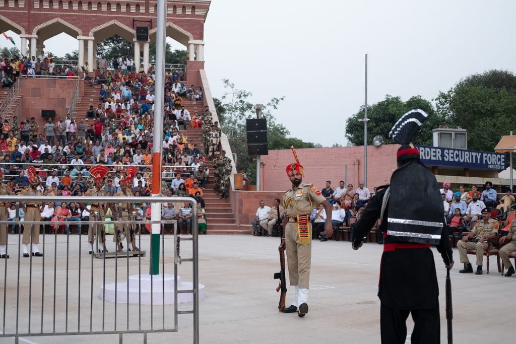 Ganda Singh Wala border guards face off in Pakistan