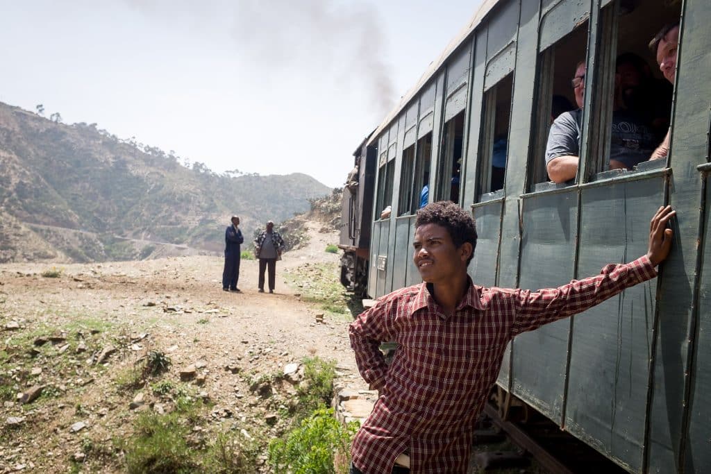 Riding the Eritrean steam train