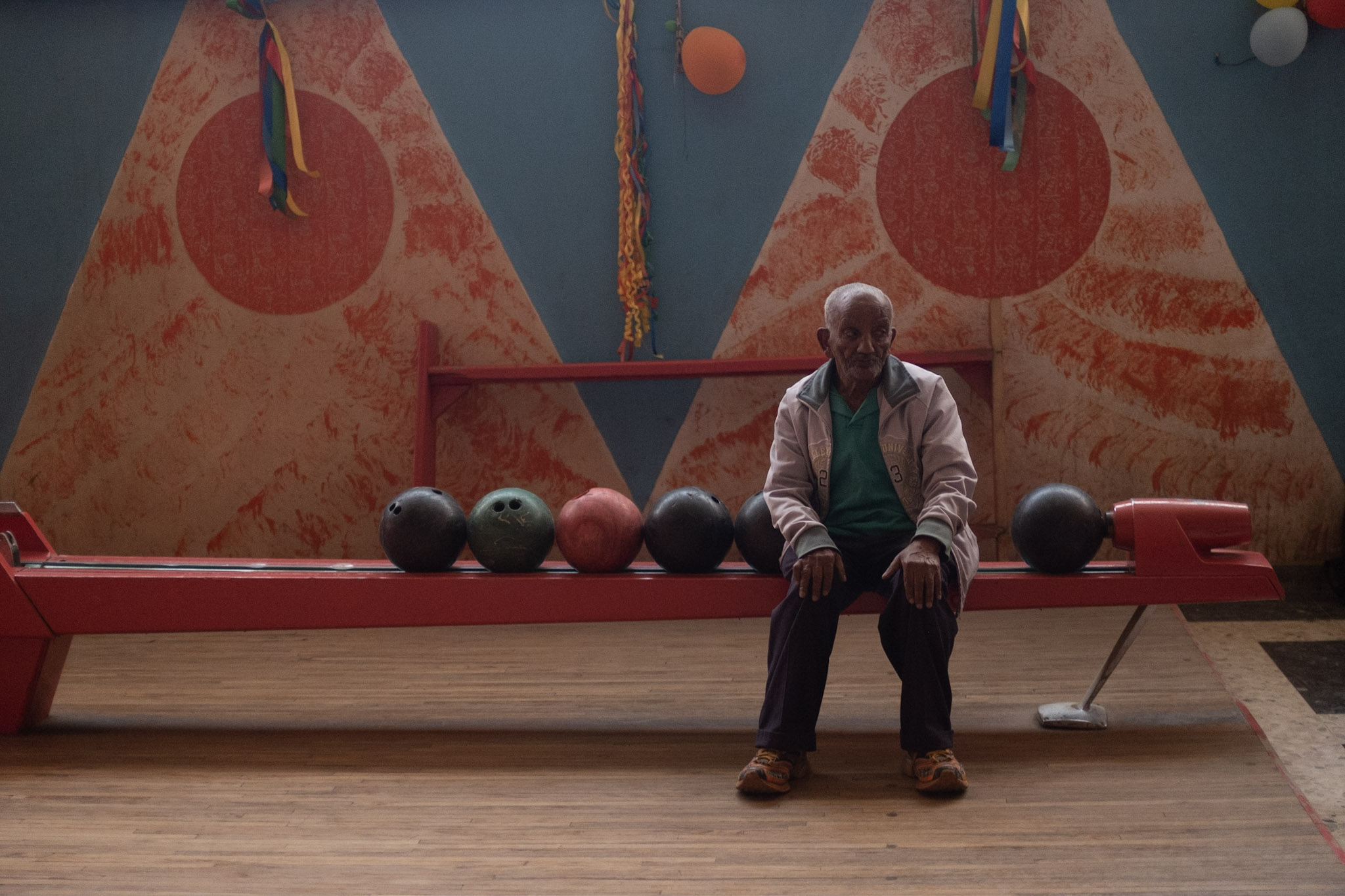 Local man in Asmara Bowling Alley