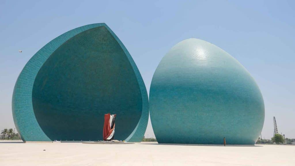the Al-Shaheed monument or Martyr monument in Baghdad