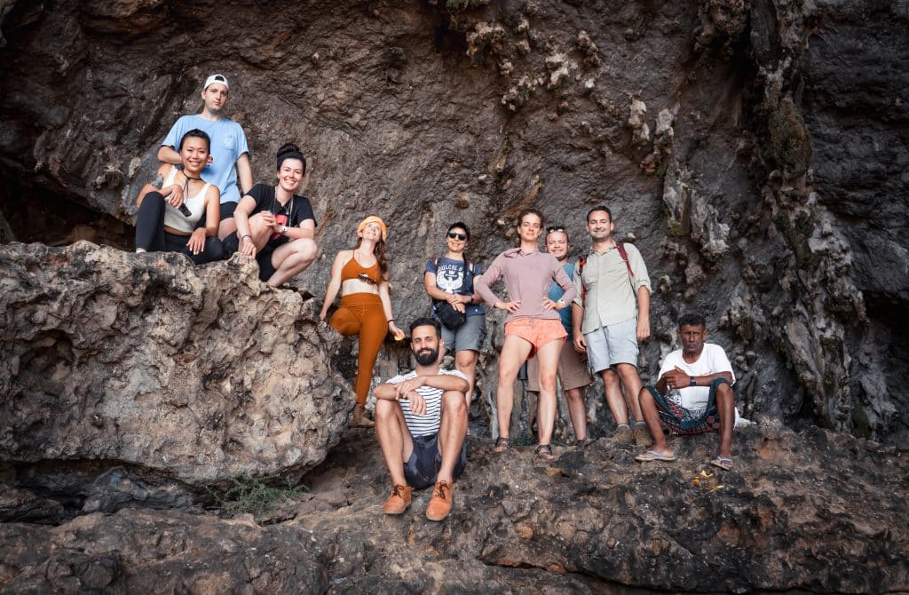 Familiy group photo on Socotra island