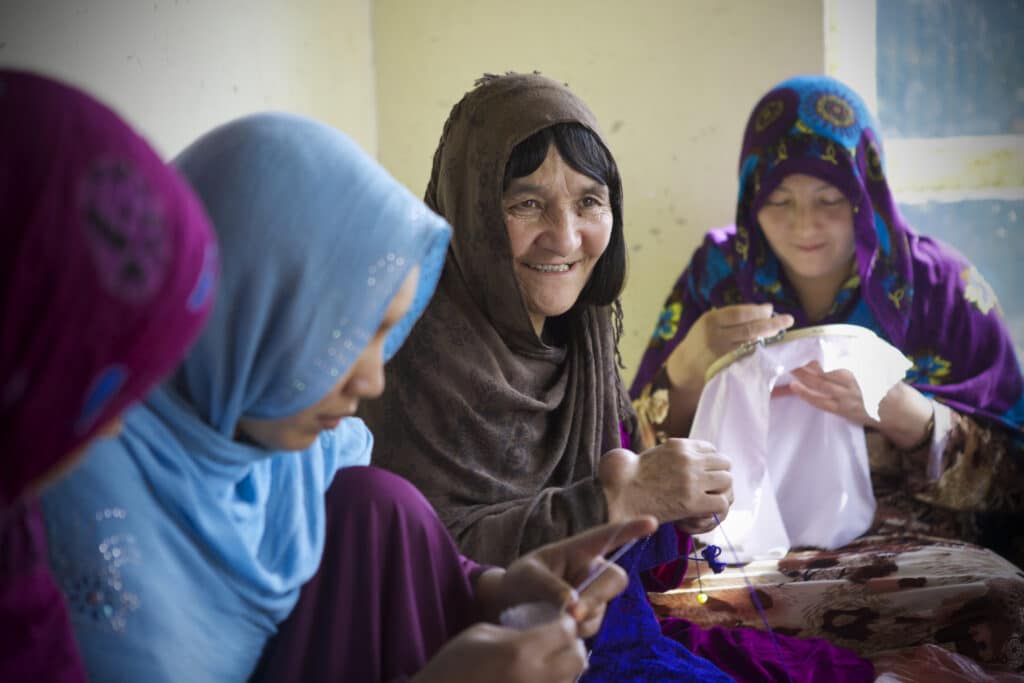 Women's class in Afghanistan