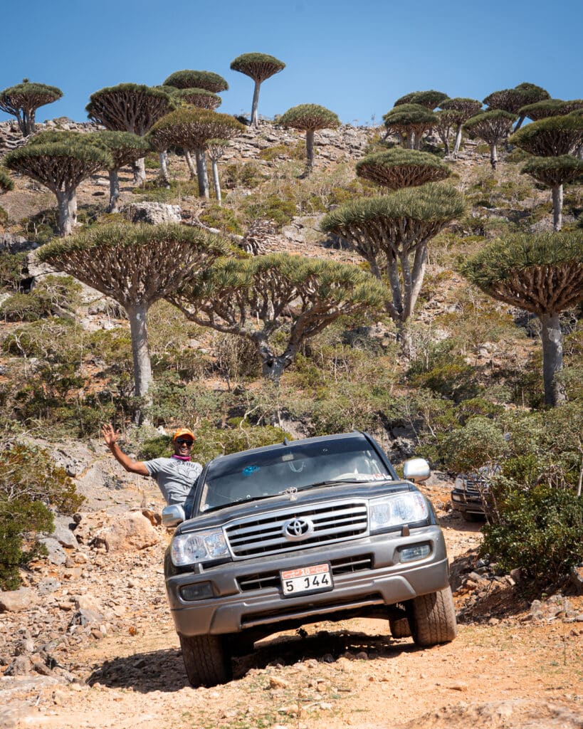 Off road drive in Socotra
