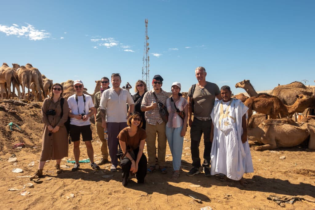 Our group at the camel market, Nouakchott